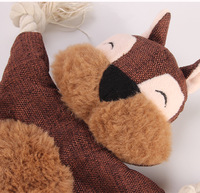 Jouet en peluche en forme d'ours gris mignon résistant aux morsures, vente en gros par le fabricant 2021