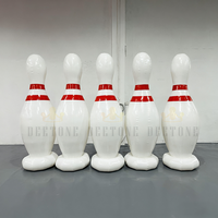 Ensemble de Quilles de Bowling Gonflables Géantes pour Enfants et Adultes Jeux de Fête en Plein Air