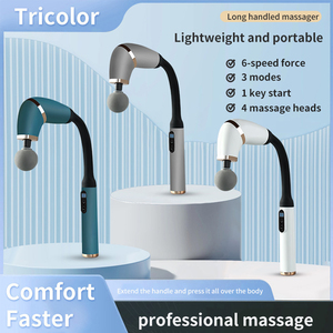 Masajeador corporal profesional de tejido profundo 2024, pistola de Fascia potente, martillo de masaje, pistola de masaje en forma de U con mango extendido - Product Image 3