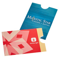 Pochettes en papier pour cartes de clés personnalisées OEM VIP Porte-cartes de clés de chambre d'hôtel Enveloppes en papier de couverture Porte-enveloppe pour cartes de clés