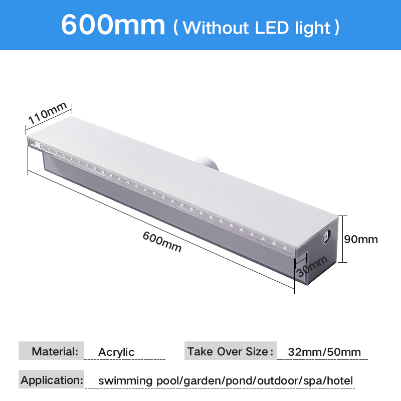 Gris 600mm sans LED