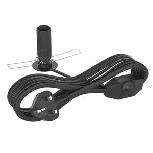 E27 E14 1.8m H03VVH2-F 0.75MM/2C Himalayan <span class=keywords><strong>303</strong></span> Gradateur Câble Uk Salt Lampe Cordon D'alimentation Avec E14 Support De Lampe - Product Image 6