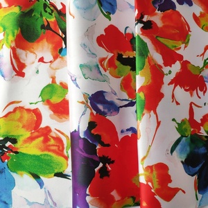 Mềm Kỹ Thuật Số In Hoa Mẫu Mikado <span class=keywords><strong>Satin</strong></span> Vải Cho Trang Phục - Product Image 3