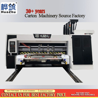 Machine de découpe et d'impression à deux couleurs 1224 à économie d'énergie, haute efficacité, pour boîtes en carton ondulé