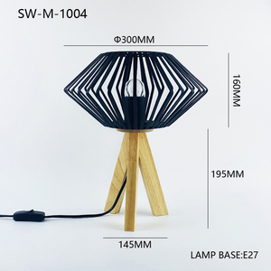 Lampe <span class=keywords><strong>de</strong></span> table moderne vintage en bois et métal avec fil <span class=keywords><strong>de</strong></span> <span class=keywords><strong>fer</strong></span>, 220V LED, pour <span class=keywords><strong>la</strong></span> décoration <span class=keywords><strong>de</strong></span> <span class=keywords><strong>la</strong></span> maison, idéale pour les restaurants et bars - Product Image 3