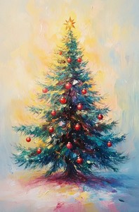 CHENISTORY Kit di Pittura a Numeri per Adulti, Arte Moderna, <span class=keywords><strong>Albero</strong></span> di Natale, Lavoro Manuale per Decorazioni Domestiche - Product Image 3