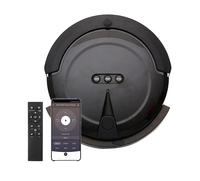 KRV208 Merah Silver Hitam 1000Pa Hisap Kuat Mengisi Ulang Stasiun Remote Controller Vacuum Cleaner Robot dengan Tangki Air