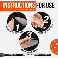 Bande de plomb de Pickleball de qualité supérieure avec logo, bandes adhésives de protection des bords, bande de plomb pondérée de 3g pour pagaies de Pickleball