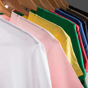 T-shirt en coton fin unisexe couleur unie col rond manches courtes coton doux T-shirts unis T-shirts de course pour hommes - Product Image 5