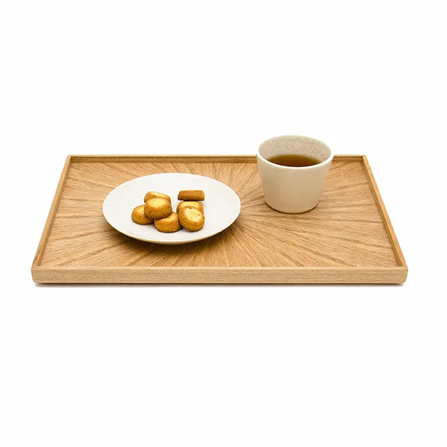 Wholesale high quality Japanese craft serving wood tray for food