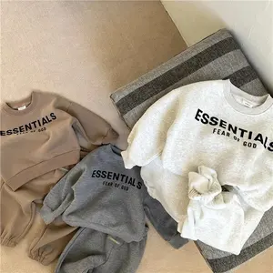 2-7 Năm Mùa Thu Và Mùa Đông Cô Gái Thư Áo Thể Thao Trẻ Em Hai Mảnh Đặt In Quần Áo Chàng Trai Hoodies Trang Phục Giản Dị