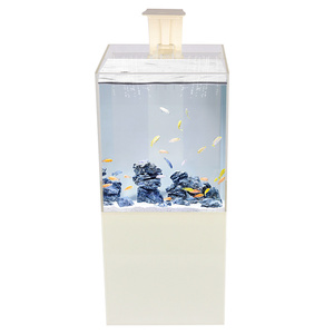 Tanque de <span class=keywords><strong>peces</strong></span> guppy pequeño, mini, acuario, tanque de agua para <span class=keywords><strong>peces</strong></span> 12L, vidrio, con <span class=keywords><strong>precio</strong></span> barato, uso para el hogar, oficina, - Product Image 1