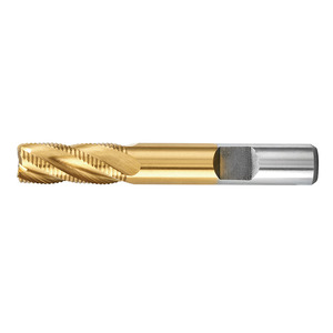 FERVI 4-Flute CNC <b>Router</b> End Mill Frontal 6-Flute Milling with Altin Coating for Roughing Tin Coated HSS Material <b>Box</b> Packaging - Product Image 1