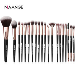 Nouvelle conception, 20 pièces, kits de pinceaux de <span class=keywords><strong>maquillage</strong></span>, cosmétiques, noir, marque privée, fond de <span class=keywords><strong>teint</strong></span>, blush, contouring, fard à paupières, ensemble de pinceaux de <span class=keywords><strong>maquillage</strong></span> - Product Image 1