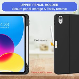 เคสคีย์บอร์ดไร้สายพร้อมไฟแบ็คไลท์ 7 สี สำหรับ <span class=keywords><strong>iPad</strong></span> 11/10th 11/10.9 นิ้ว (2025/<span class=keywords><strong>2022</strong></span>) - ฝาพับแบบถอดได้พร้อมที่ใส่ปากกา - Product Image 3