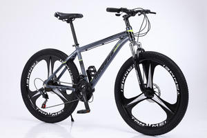 Vélo de montagne pour adultes en alliage d'aluminium avec <span class=keywords><strong>suspension</strong></span> de fourche Roues de 24 pouces Frein à disque double 27 vitesses Cadre rigide tout-terrain - Product Image 4