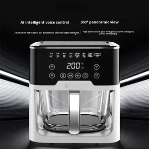 Friteuse à air électrique tendance 2026 avec écran LCD, sans huile, multifonctionnelle, à bascule, avec revêtement intérieur en acier inoxydable, grande capacité - Product Image 6