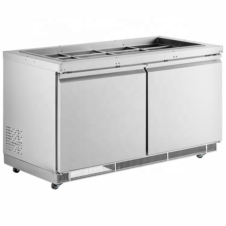 新しいコールドフードテーブルビュッフェサラダプレップ