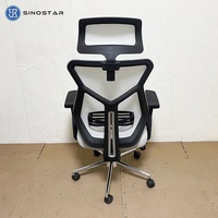 Chaise de bureau exécutive contemporaine réglable professionnelle Ergonomique Pivotant à 360° Réglage de la hauteur pour les réunions Utilisation en atelier