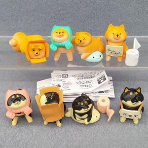 8 PCS/SET Blind Box Kawaii <span class=keywords><strong>SHIBA</strong></span> INU Puppy Dag Trendy Item Cute Character Anime PVC Figure Set Mystery box 8cm - Product Image 2