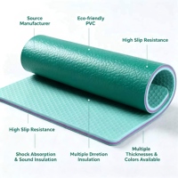 HANLI 4,5mm Gem-Textur Professioneller Basketball PVC-Sportboden, Antibakteriell Rutschfest