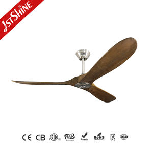 1stshine Ventilateur de plafond Haute qualité 60 pouces Économie d'énergie Moteur DC 35W Hélice en bois Ventilateur de plafond électrique - Product Image 1