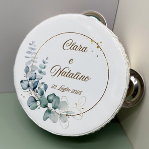 Novità 2025 Design Italiano Strumento Musicale per Matrimoni Chiese Feste Tamburelli Personalizzati Tamburo a Mano Prezzo Giocattolo per Adulti - Product Image 1