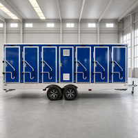 Remorque Sanitaire Mobile Autonome – Bloc d'Ablution Modulaire Préfabriqué Prêt à l'Emploi pour la Logistique, Déploiement Rapide sur Site, Écologique