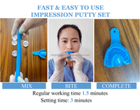Matériaux d'empreinte dentaire en silicone supplémentaires, Kit de boîtes d'empreinte dentaire, Boîte personnalisée