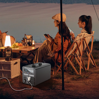 Station d'alimentation portable à panneaux solaires 1200W 1080Wh, batterie LiFePO4 extérieure, onde sinusoïdale pure 220V AC/DC, compatible voiture, alimentation de secours