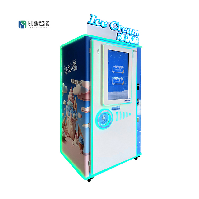IMT  Vending Machine for Ice Cream with Elevator and  Ice Cream Kiosk Soft Yogurt Vending Machine