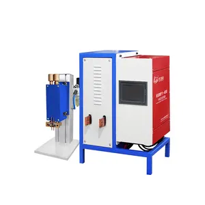 Hwashi Desktop Intermediate Frequency Inverter DC Spot Welding Machine/Bench If Precision Point Welder for Silver Contact/Coils