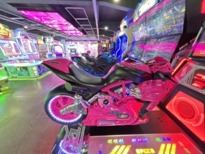 เครื่องเกมแข่งรถมอเตอร์ไซค์แบบสองผู้เล่นขนาดใหญ่ รุ่น NINIX 7589 ใช้เหรียญ 110/220V สำหรับเด็กอายุ 8 ปีขึ้นไป - Product Image 6