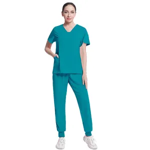 High Quality Scrub Joggers Uniform Stretch Nursing Scrubs Uniform Medical Scrubs Uniform Jacket For Women
