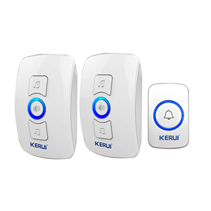 M525 Sonnette de porte intelligente sans fil étanche <span class=keywords><strong>2</strong></span> récepteurs Sonnette de porte domestique avec 32 anneaux de porte musicaux - Product Image 1