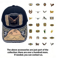 Gorra de Béisbol Unisex con Logo 3D de Metal Estilo Occidental, Estampado en Serigrafía, Cierre a Presión, Moderna, de Mezclilla, Lona, Jersey y Malla para Exteriores
