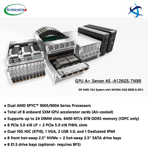 Servidor AI Supermicro AS-A126GS-TNBR 8x HGX B200 com CPUs AMD EPYC 9005 Duplas, 24DIMM, 6TB DDR5, 8 Slots PCIe 5.0, Servidor 10U - Product Image 3