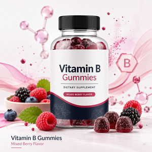 Bonbons gélifiés à la vitamine B6 B7 B12 en marque privée pour adultes - Stimulant du métabolisme et soutien immunitaire, complément antioxydant - Product Image 5
