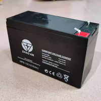 Batterie 12V 9Ah UPS Panneau de commande d'alarme incendie Ascenseur Nivellement d'urgence Éclairage audio 12V 9A Pulvérisateur Batterie de bétail
