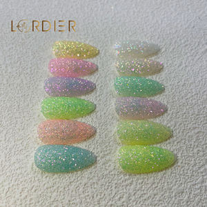 2022 d'été Scintillant Bonbons Chandail <span class=keywords><strong>Effet</strong></span> Nail <span class=keywords><strong>Sucre</strong></span> Poudre Poussière Glitter pour <span class=keywords><strong>Manucure</strong></span> Polonais DIY Nail Art Décorations - Product Image 2