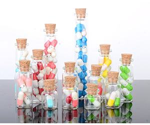 Mini vial de lujo de 10ml Botella de deseos de corazón de estrella de vidrio con tapón de corcho Botella de deriva de Navidad y Año Nuevo - Product Image 6