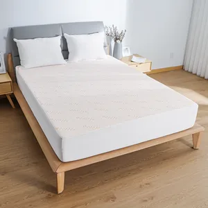 Protège-matelas imperméable de qualité supérieure OEM TEX-CEL, housse de matelas de refroidissement en tissu d'air 3D en bambou, poche profonde respirante