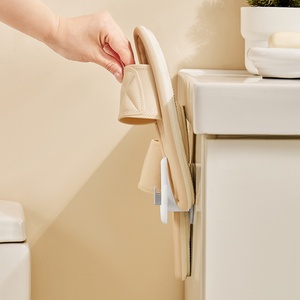 Handy <b>Wall</b>-Mounted Plastic Slippers and <b>Shoe</b> <b>Rack</b> Living Room and Bathroom Storage Stand Bathroom Slipper Hanger - Product Image 3