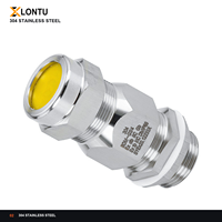 LONTU Gepanzerte Kabelverschraubung BDM-S-G 316L Edelstahl Ex Db IIC Gb IP68 für Bergbauausrüstung Anschlussdose Industrielle Standortnutzung