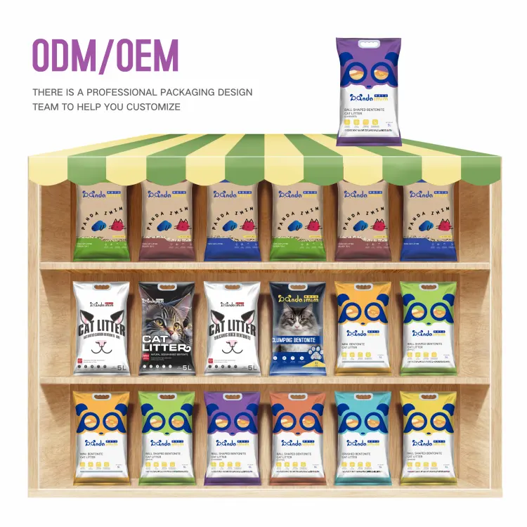 Factory wholesale arena para gatos al por mayor dust free cat litter deodorization OEM/ODM easy clean Bentonite cat sand