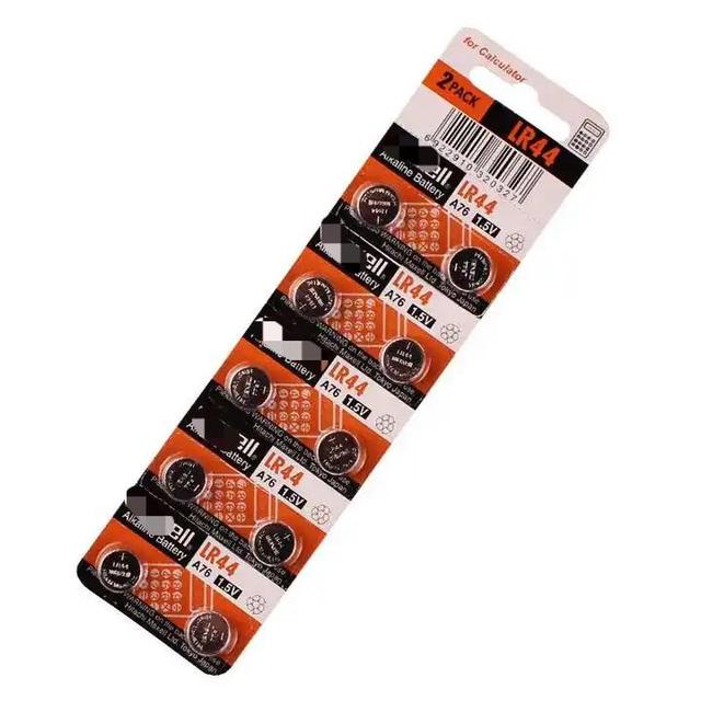 10PCS Alkaline Battery LR44 A76 1.5V Button Cell Battery AG13 Alkaline Button Cell Battery for Maxcell