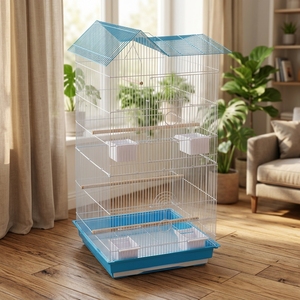 Jaula Grande <span class=keywords><strong>para</strong></span> Pájaros con Amplio Aviario <span class=keywords><strong>para</strong></span> <span class=keywords><strong>Periquitos</strong></span> y Aves Pequeñas, Ideal <span class=keywords><strong>para</strong></span> Arabia Saudita, Emiratos Árabes Unidos y Catar - Product Image 1