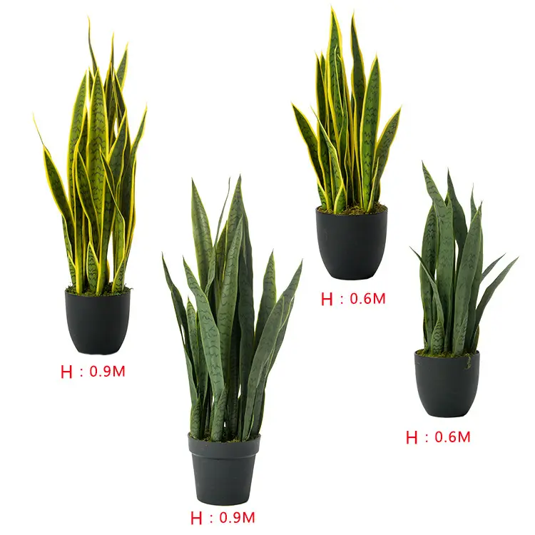 The New Listing Decorative Tree Artificial Plant Sansevieria trifasciata PU PEVA look touch real indoor outdoor home decor