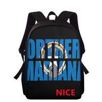 Sac à dos en polyester personnalisé avec motif Saipan, polyvalent et décontracté, idéal pour l'école, les courses, les voyages et comme idée cadeau pour les occasions spéciales