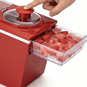 Moule <span class=keywords><strong>à</strong></span> glaçons en plastique <span class=keywords><strong>à</strong></span> 48 compartiments, plateau <span class=keywords><strong>à</strong></span> glaçons blanc et rouge - Product Image 5